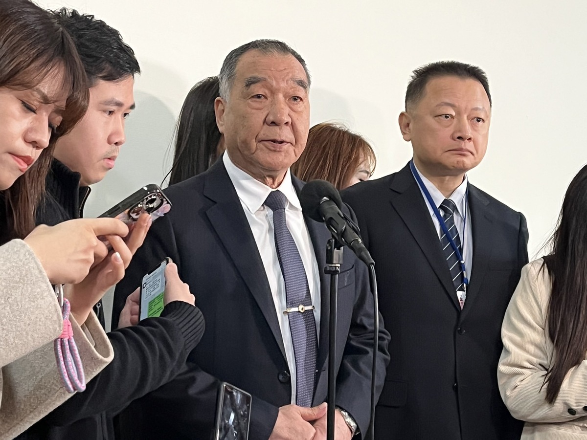 國防部長邱國正今早赴立院外交及國防委員會做業務報告。 圖：金大鈞/攝