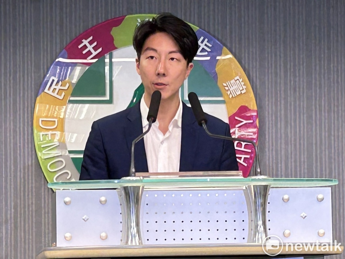 民進黨發言人吳崢。 圖：黃宣尹攝