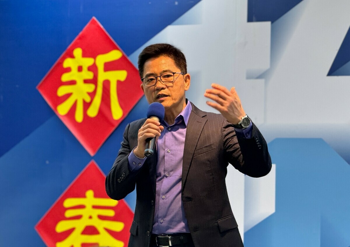 黃健庭南下主持高雄市黨部113年新春團拜。 圖：國民黨高雄市黨部/提供