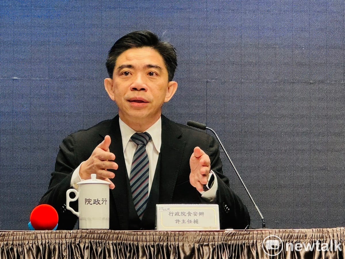行政院食品安全辦公室主任許輔。 圖：謝莉慧/攝