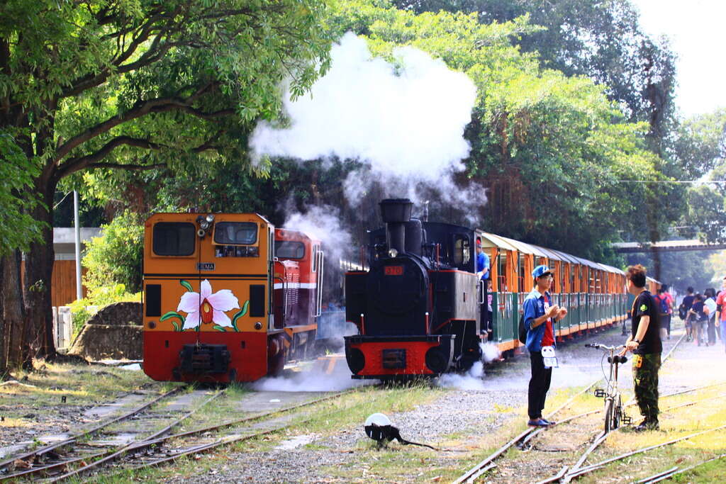 台南後壁區烏樹林糖廠的五分車。 圖：台南市政府觀光旅遊局／提供