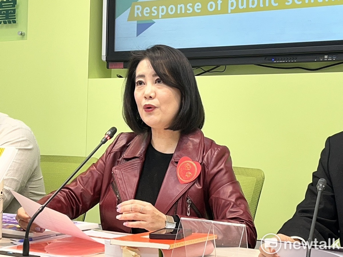 民進黨立院黨團幹事長吳思瑤認為人民「隱形力量」會使國民黨低頭。 圖：金大鈞/攝