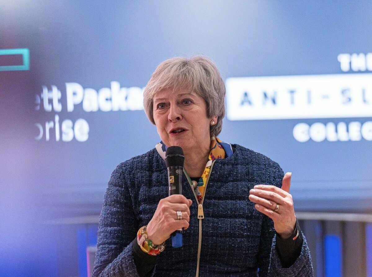 英國前首相梅伊宣佈不再爭取連任，成為保守黨第61位放棄選舉的國會議員。 圖：翻攝自梅伊的Ｘ（推特）