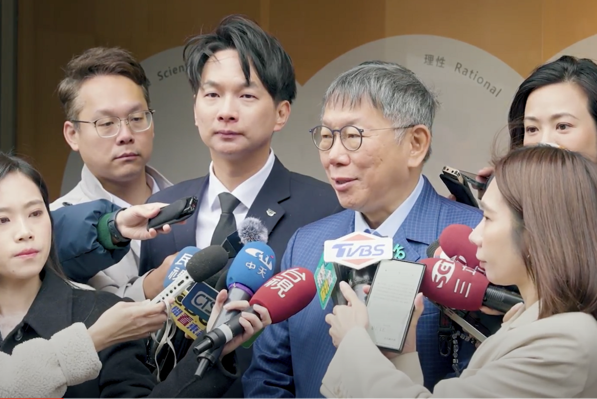 民眾黨主席柯文哲。 圖：民眾黨 / 提供