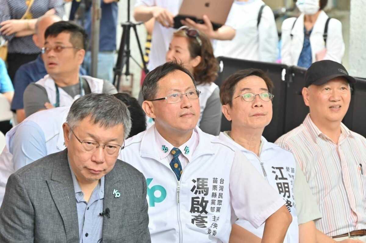 民眾黨聲明因「資源不足」等原因不會推派人選參加苗栗市長補選，吳靜怡指出，明明補助款就破億，明明就是民眾黨選後沒有青年號召力了，嘲諷「有些阿北真的只能憑嘴上實力」。 圖：取自台灣民眾黨苗栗縣黨部臉書（資料照）