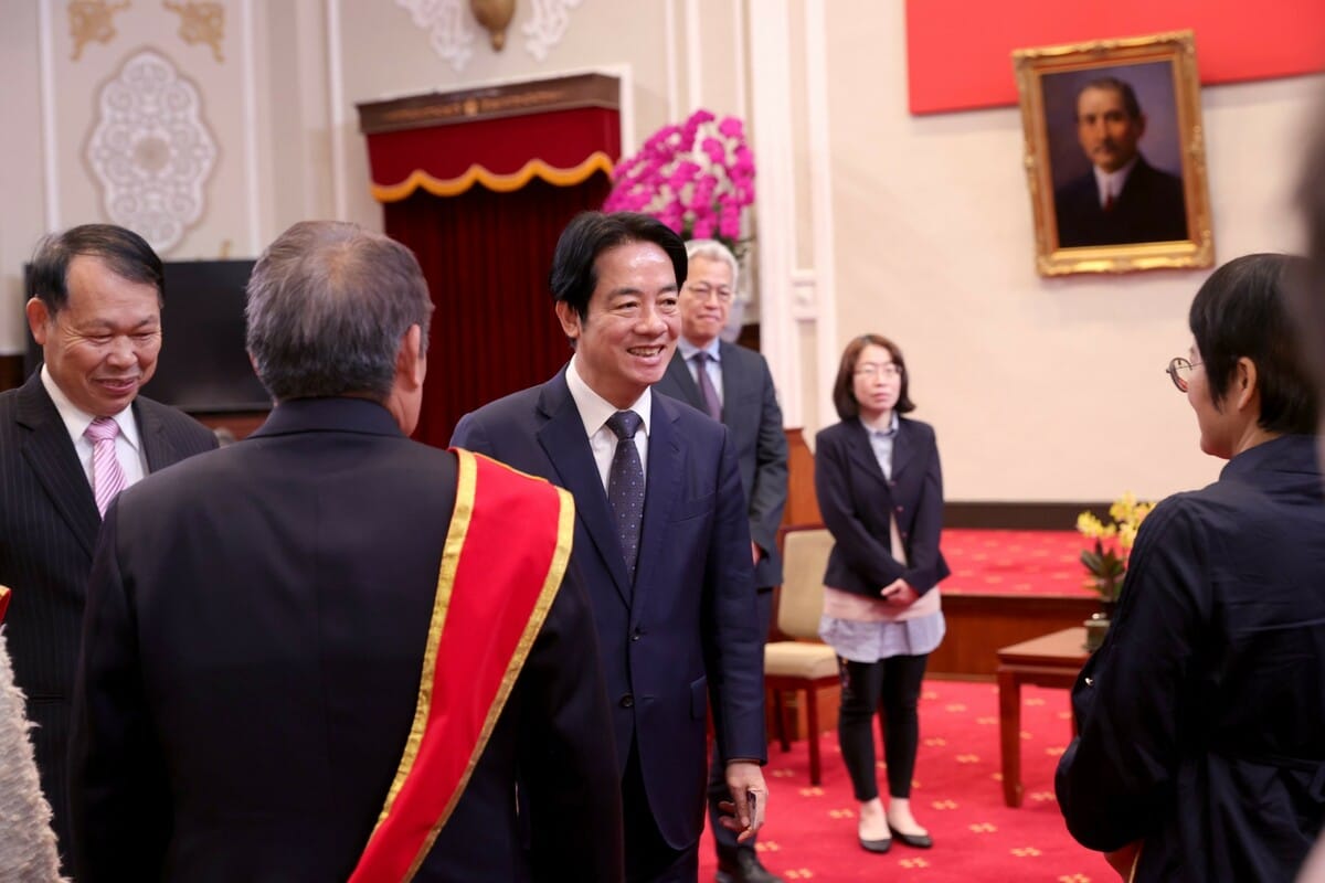 賴清德接見「中華民國第20屆金舵獎暨旭青獎得獎人」。 圖：總統府提供