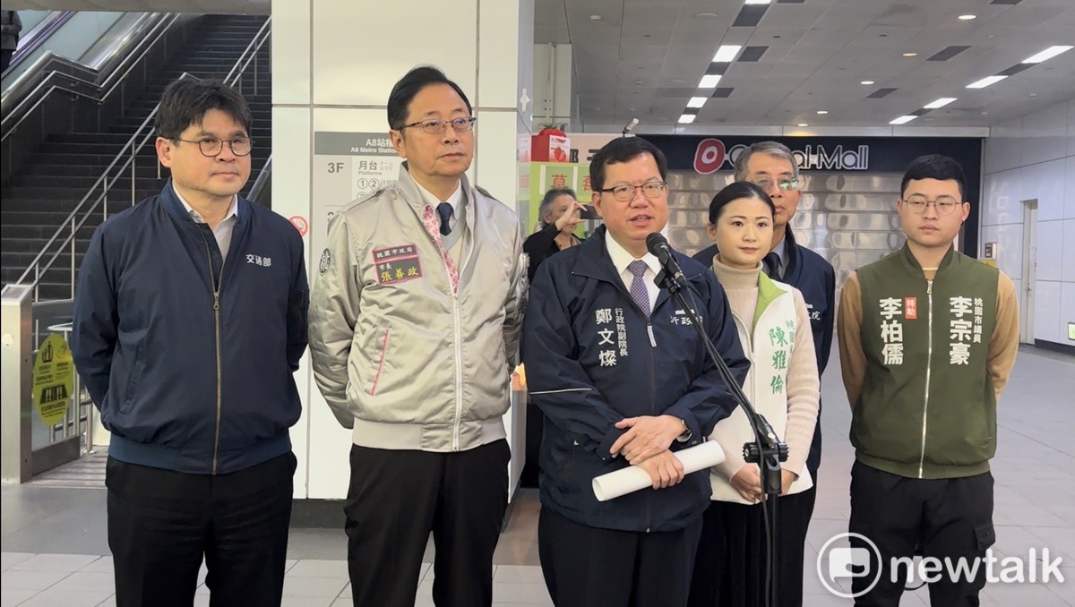 鄭文燦表示，中央將補助一半經費，增購10列機捷車廂。 圖：林昀真/攝