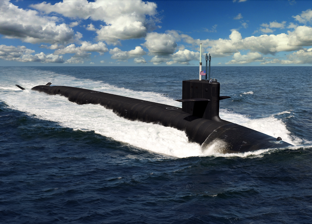 哥倫比亞級首潛艦渲染圖 圖：翻攝US NAVY