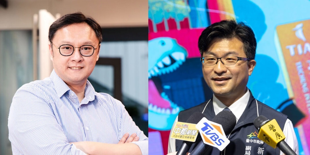 廖烱志（右）接任立法院總務處長，台中市副市長鄭照新（左）應該才是真正幕後推手。 圖：台中市政府/提供 新頭殼合成