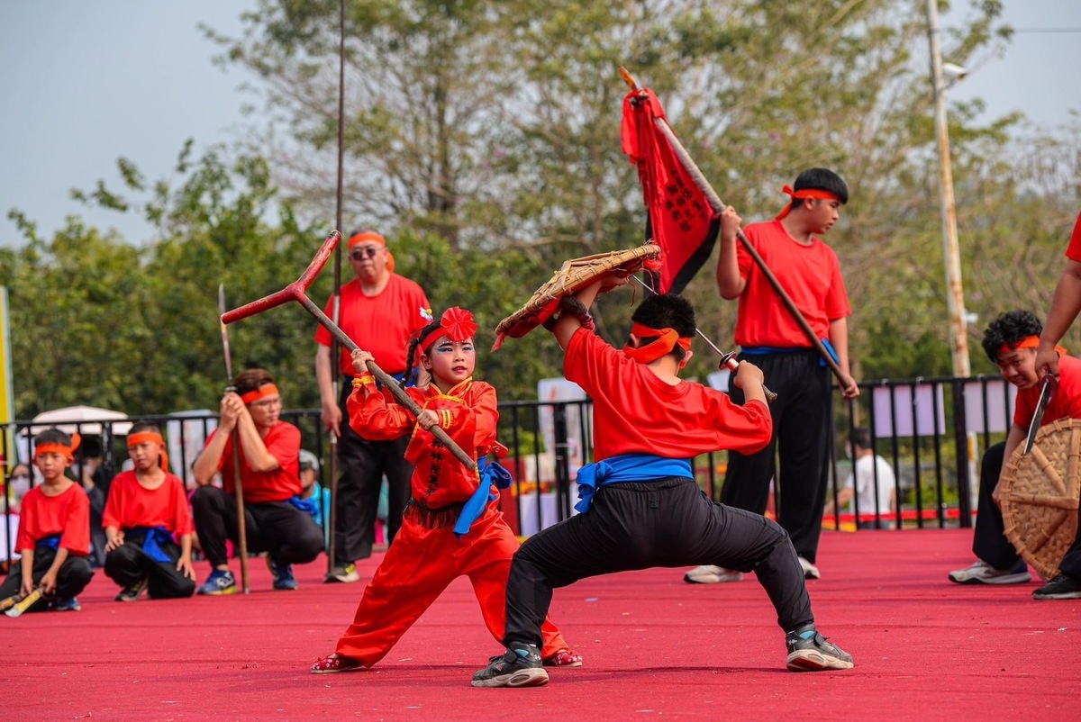 永康國中翰林獅隊國小成員精彩對打。 圖：高雄市觀光局/提供