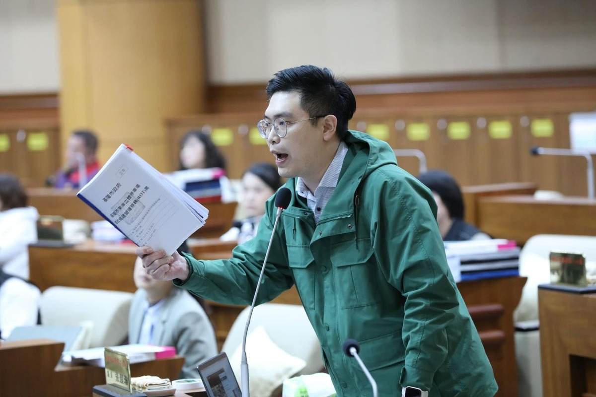 民進黨基隆市議員張顥瀚。 圖：翻攝自張顥瀚臉書