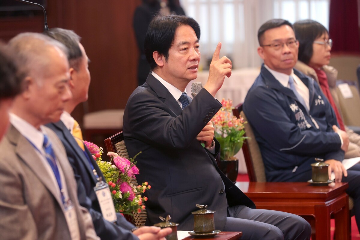 賴清德接見傑青獎得獎代表。 圖：總統府提供