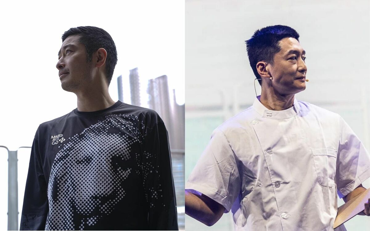 台灣演員柯宇綸（右）今日提及友人香港演員王宗堯（左），感慨台灣可以平安度過學運10週年，但曾進入香港立法院的王宗堯卻不行。 圖：翻攝自王宗堯、柯宇綸臉書（新頭殼合成）