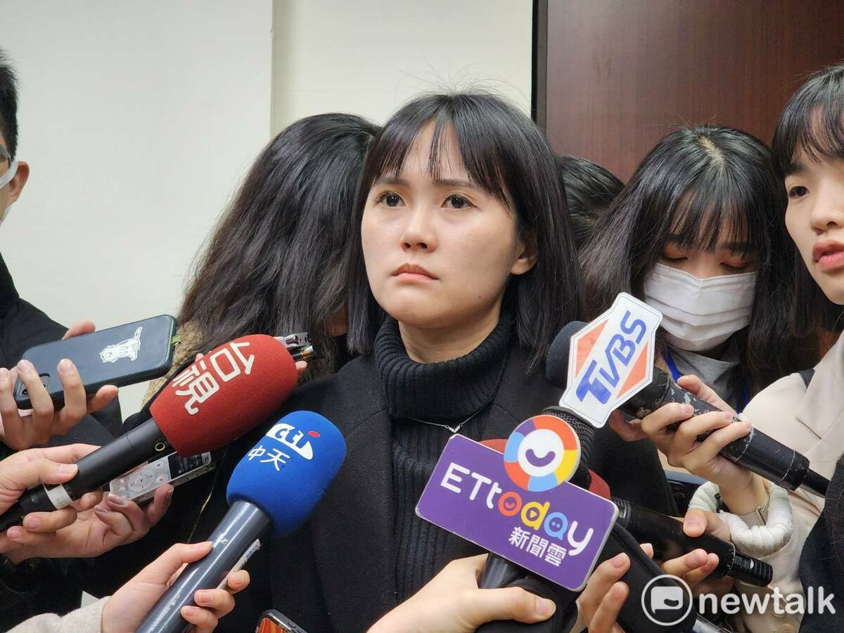 民眾黨發言人吳怡萱。 圖：周煊惠 / 攝