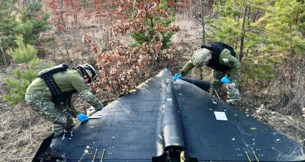 烏軍透過電子戰的方式，迫使 1 架俄羅斯沙赫德神風特攻隊無人機降落到地面。 圖：翻攝自 Ukraine Battle Map X（前推特）帳號