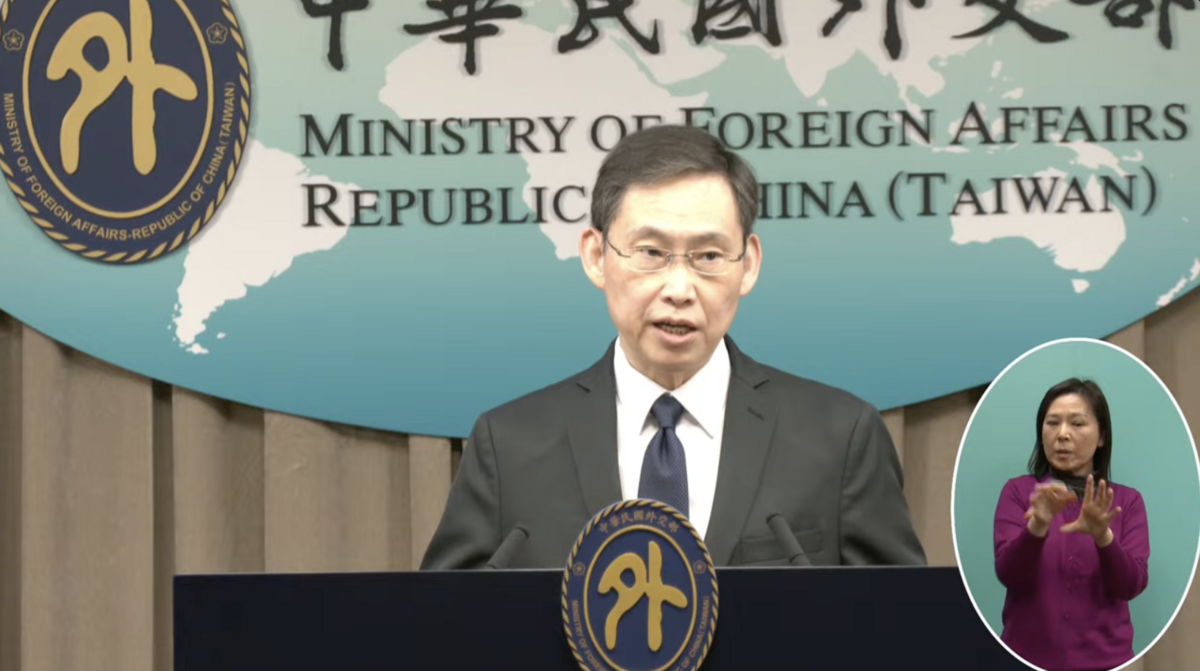 外交部國際組織司長孫儉元。 圖：翻攝自外交部YouTube直播