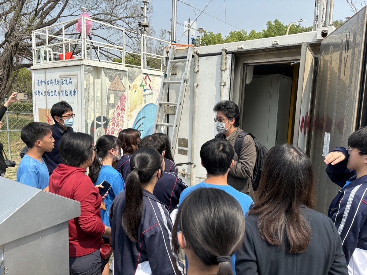 高屏實驗開啟未來大氣環境協同監測。 圖：高雄市教育局/提供