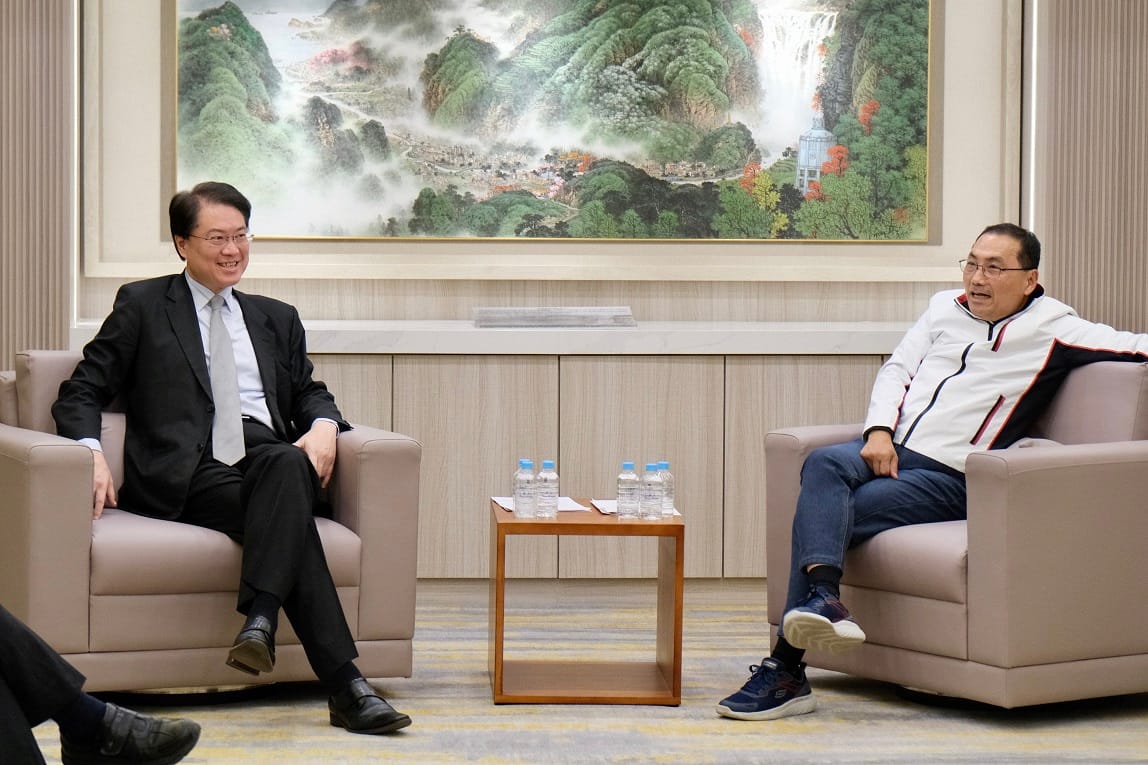 內政部長林右昌與新北市長侯友宜會面。 圖：內政部提供