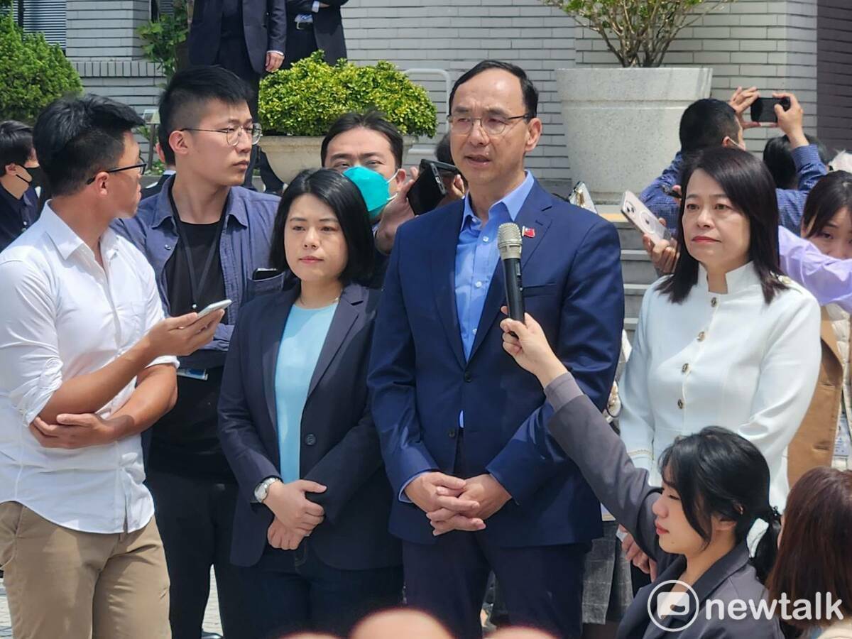 國民黨主席朱立倫回應台智光爭議。 圖：黃建豪/攝