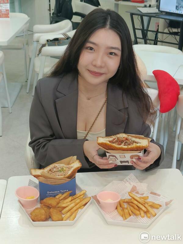 「聖杯食客」主打爆炸三明治。 圖：唐復年/攝
