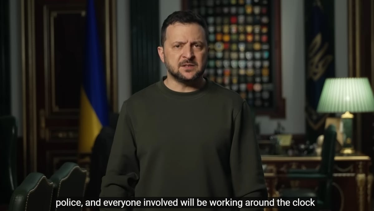 烏克蘭總統澤倫斯基（Volodymyr Zelenskyy）。 圖/截取自www.president.gov.ua