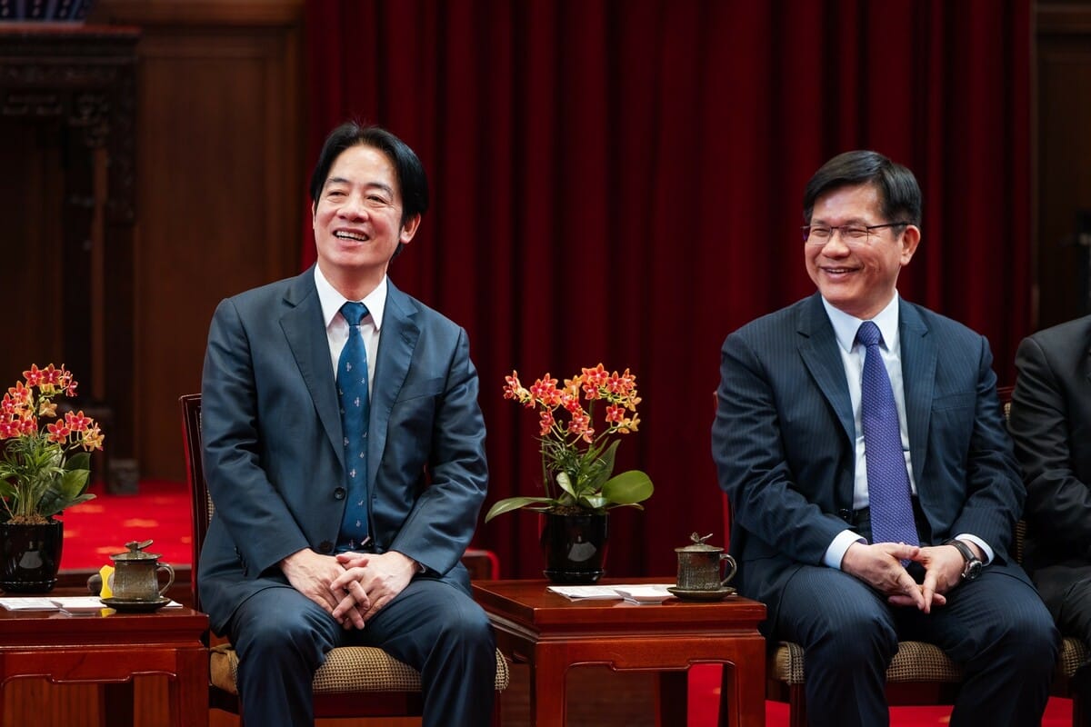 賴清德內閣人事持續受到關注，林佳龍被認為是行政院長的熱門人選。 圖：總統府提供（資料照）