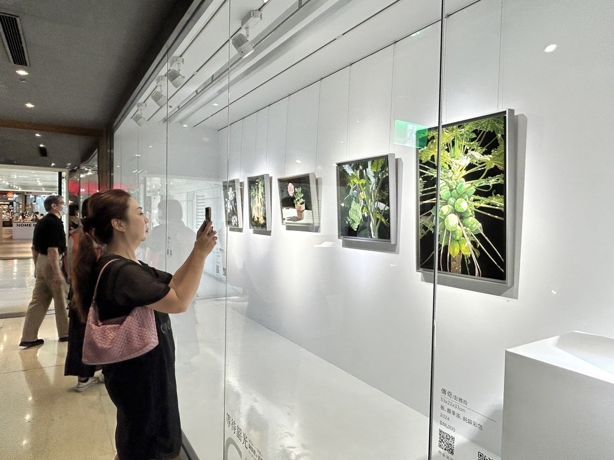 展覽現場吸引民眾駐足觀賞。 圖：中友百貨/提供