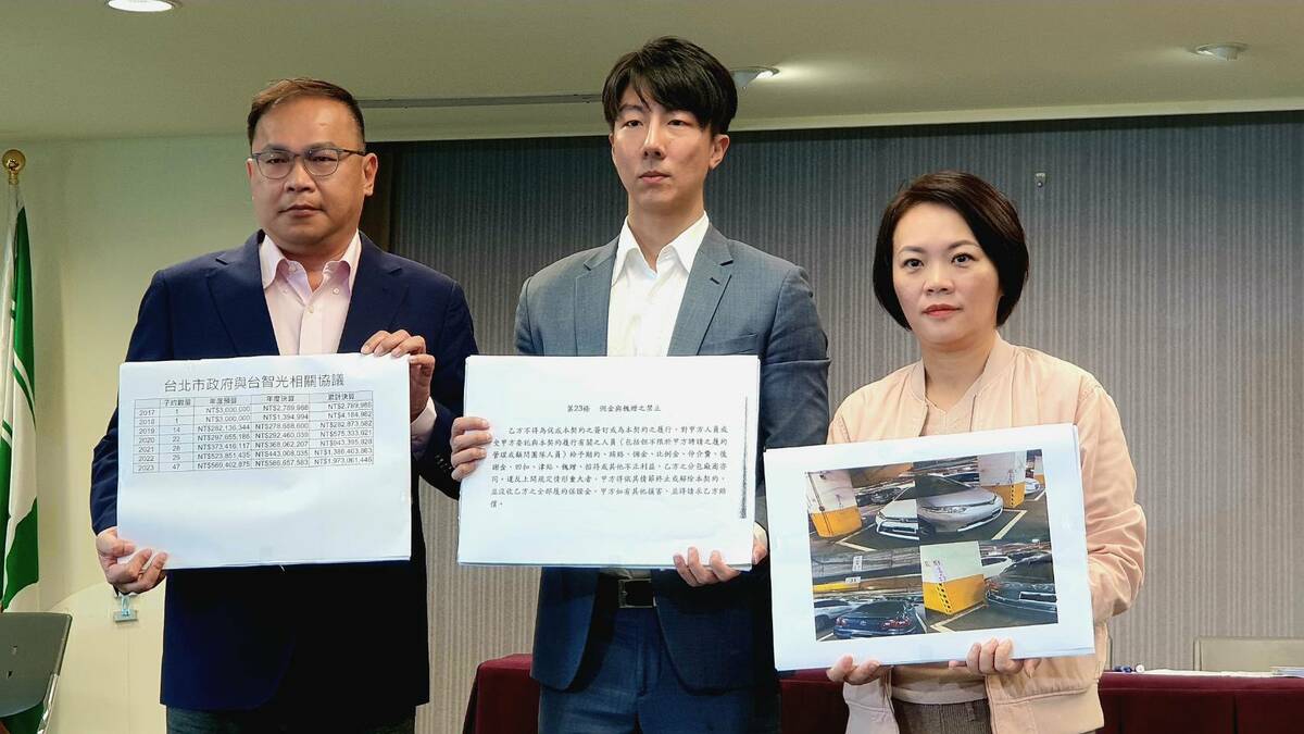 民進黨舉行「藍白卸責互咬 柯文哲、蔣萬安請給市民100億的真相」記者會。 圖：民進黨提供
