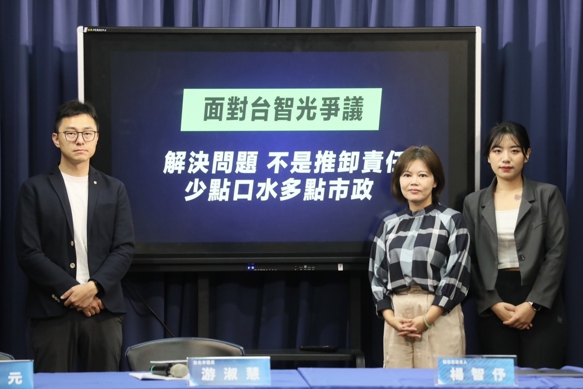國民黨中央召開記者會，就台智光案爭議，抨擊台北前市長柯文哲扯後腿。 圖：國民黨文傳會/提供
