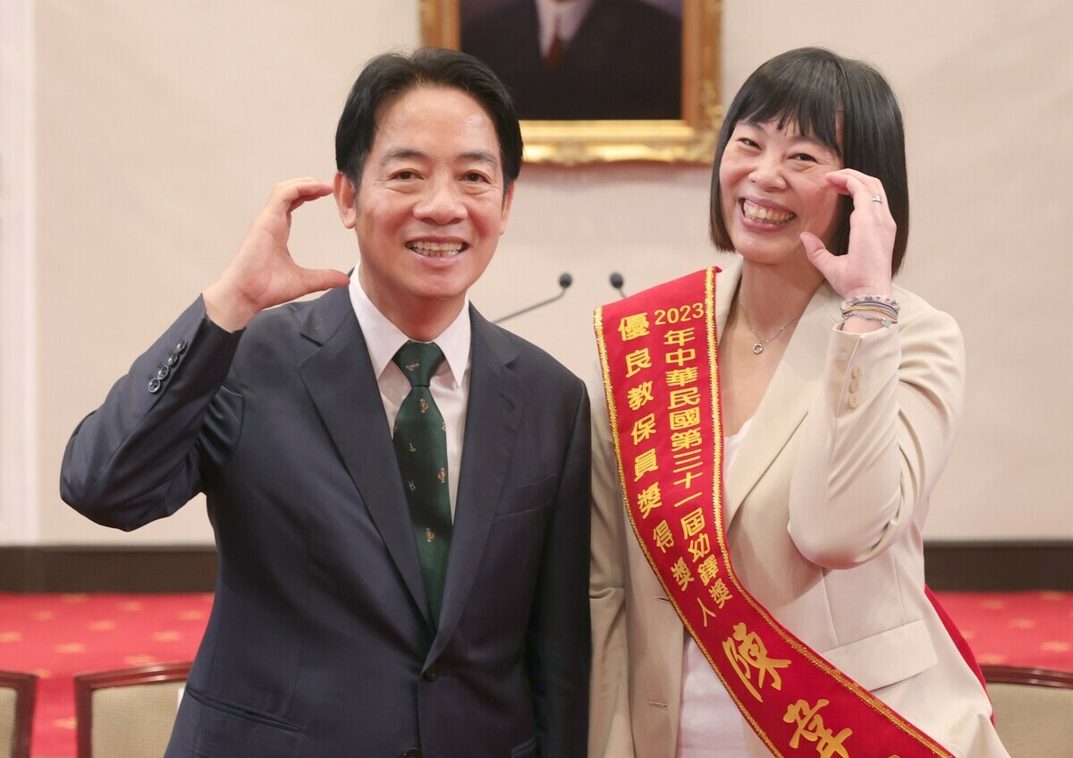 賴清德接見「第31屆幼鐸獎得獎人及中華幼兒教育策進會陪同人員」。 圖：總統府提供
