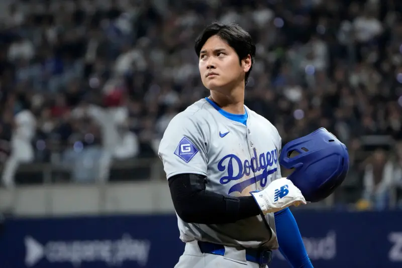 ▲洛杉磯道奇日籍球星大谷翔平，今(26)日親上火線說明前翻譯水原一平涉賭事件，表示自己也相當震驚。（圖／美聯社／達志影像）