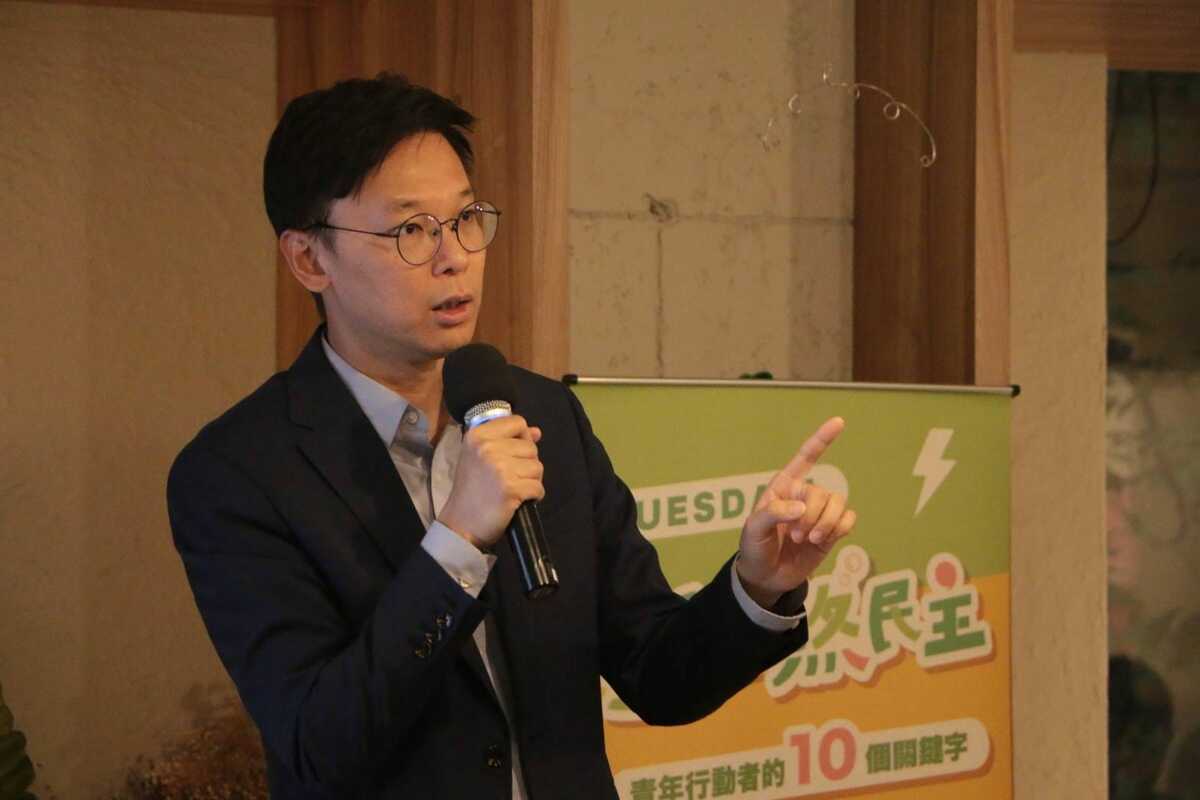 前民進黨副秘書長林飛帆傳出將入國安會任職。 圖：翻攝自民進黨青年部臉書