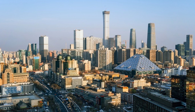 北京市區。 圖 : 翻攝自微博