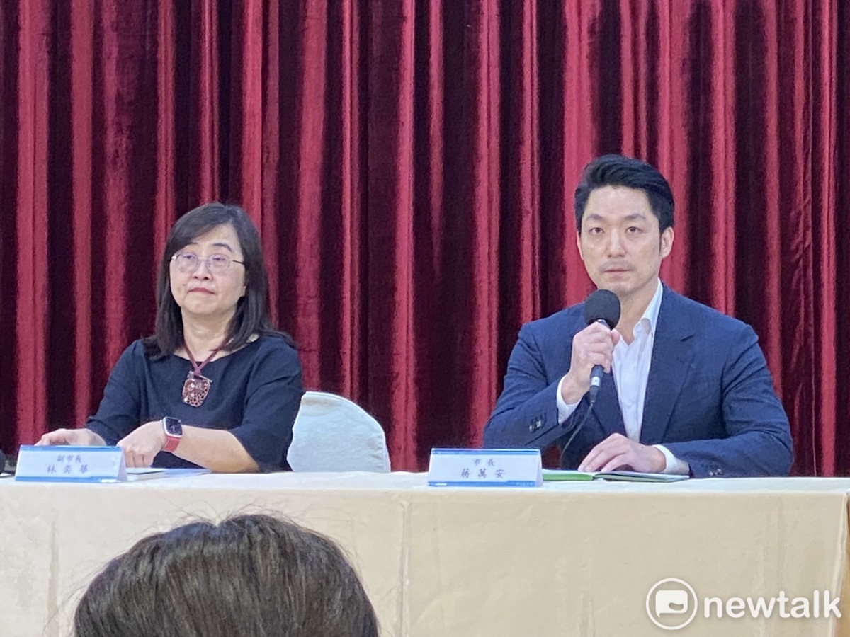 台北市長蔣萬安、副市長林奕華。 圖：周煊惠 / 攝