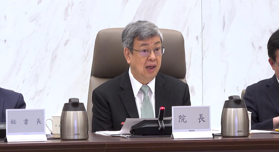 行政院長陳建仁。 圖：擷自行政院提供院會影片