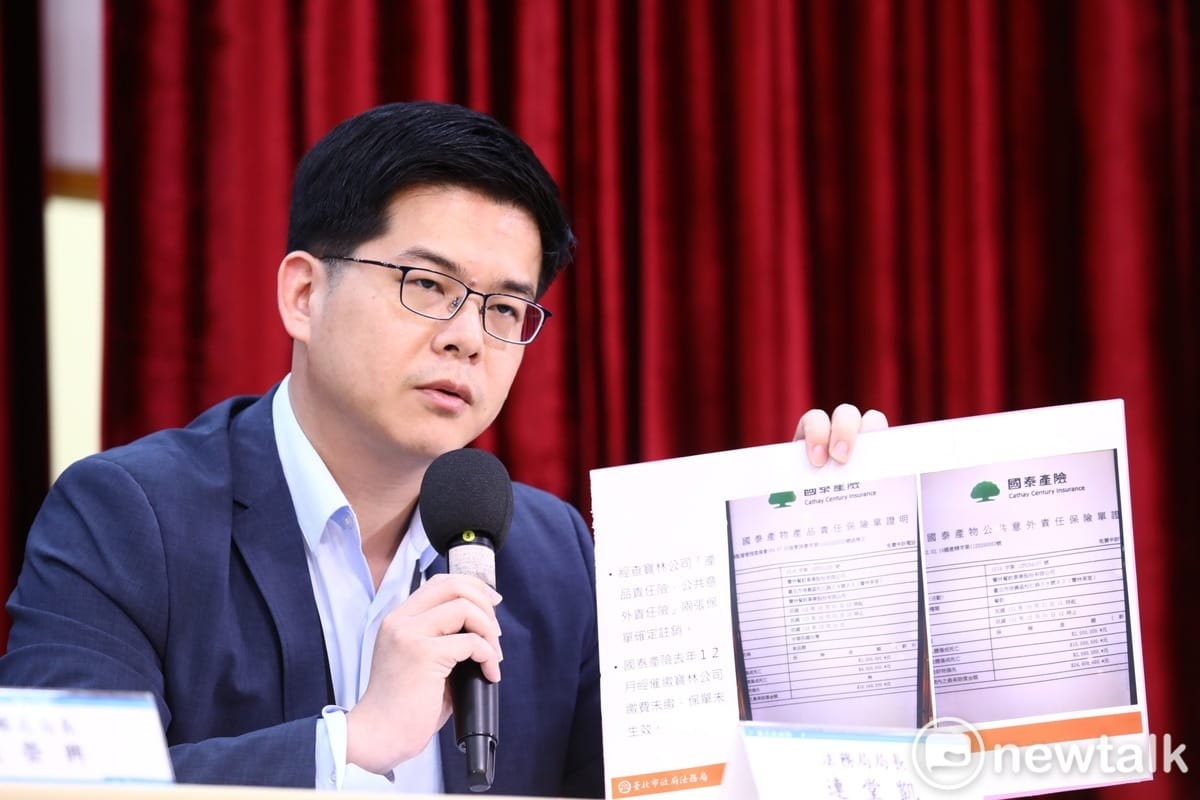 台北市法務局長連堂凱表示將A13分店列為該食品中毒的範圍向保險公司申請理賠。 圖：張良一 / 攝（資料照）
