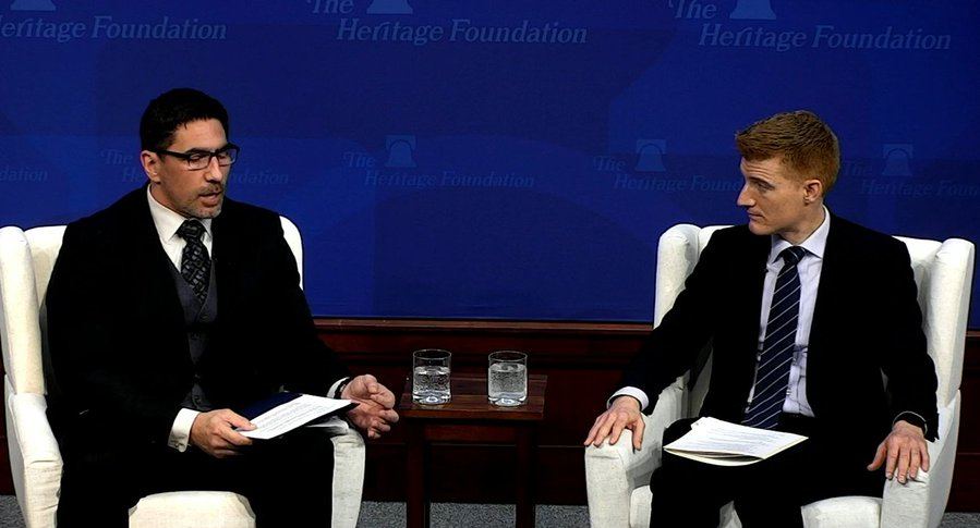 日前，美國智庫傳統基金會（Heritage Foundation）亞洲研究中心研究員孔明尚與會長羅凱文（Kevin Roberts）針對「美國對台灣的看法」發表意見。 圖:翻攝自 Michael Cunningham 孔明尚 X 帳號