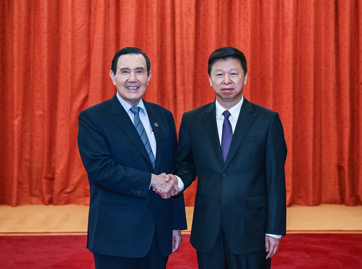 前總統馬英九再次與國台辦主任宋濤見面。 圖：馬英九基金會/提供