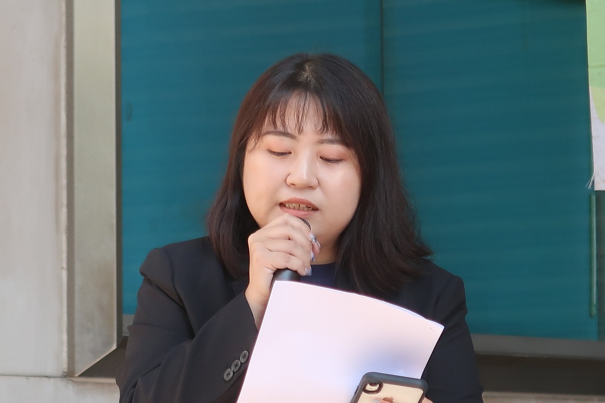 陳文成紀念基金會代表張瑀婕 圖：林朝億/攝