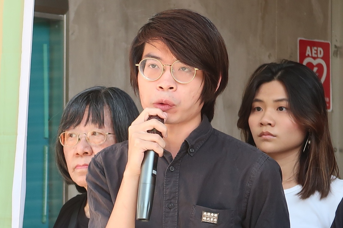 香港邊城青年代表馮詔天 圖：林朝億/攝