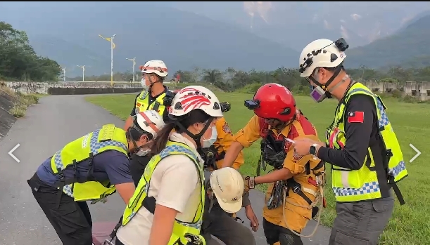花蓮地震受困者為和仁礦區中和礦場3人，今晨截至7時吊掛救出3人。