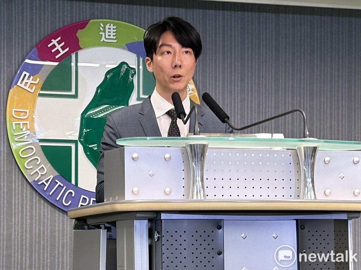 民進黨發言人吳崢。 圖：黃宣尹/攝