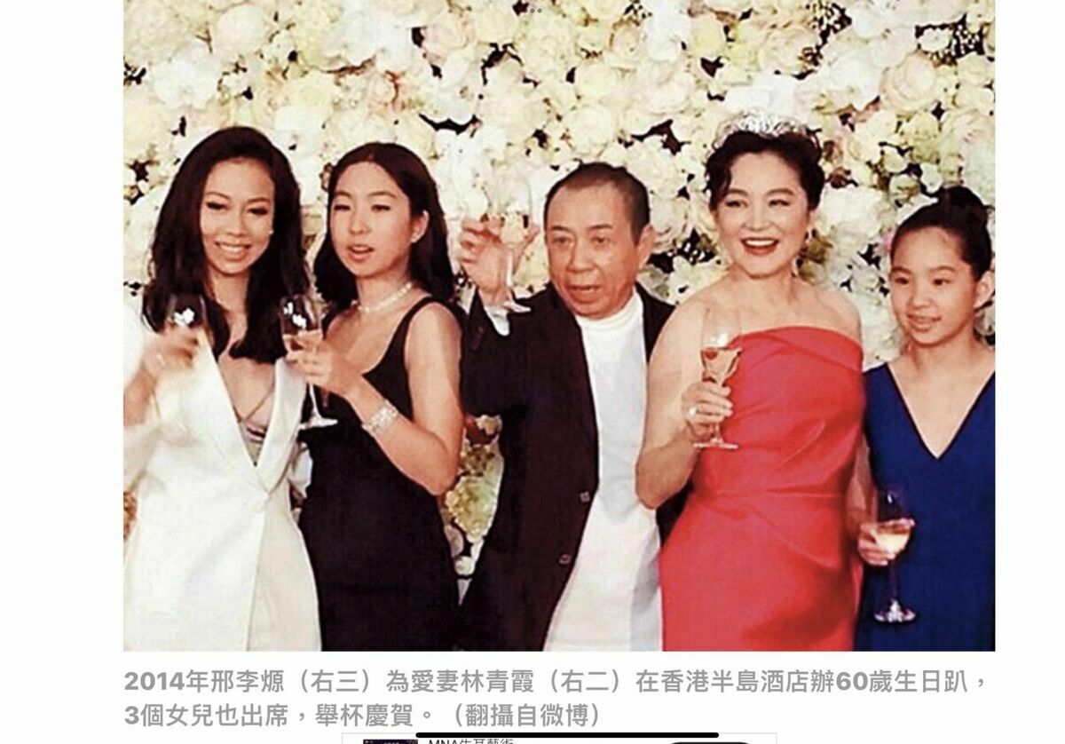 謝金河指出，邢李㷧跟林青霞離婚傳聞不斷，還傳出林青霞拿到一筆龐大的贍養費，雖未經證實，但思捷環球從此一沈不起。 圖：翻攝自謝金河臉書