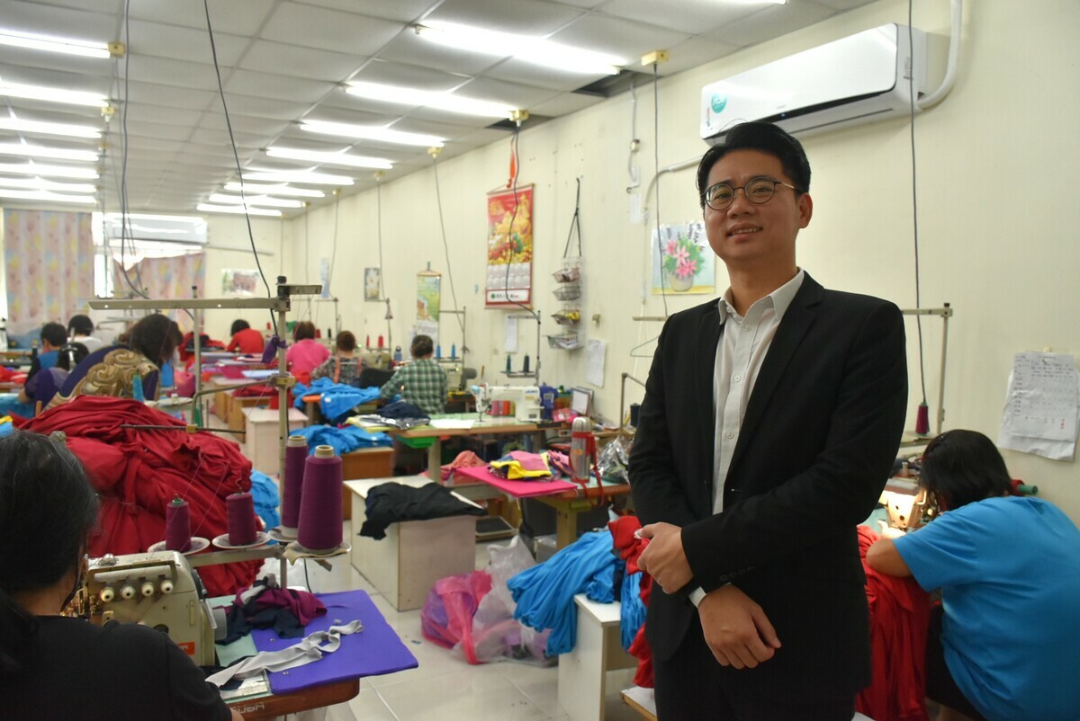 劉柱均服完兵役立即投入家族事業。 圖：孫家銘攝
