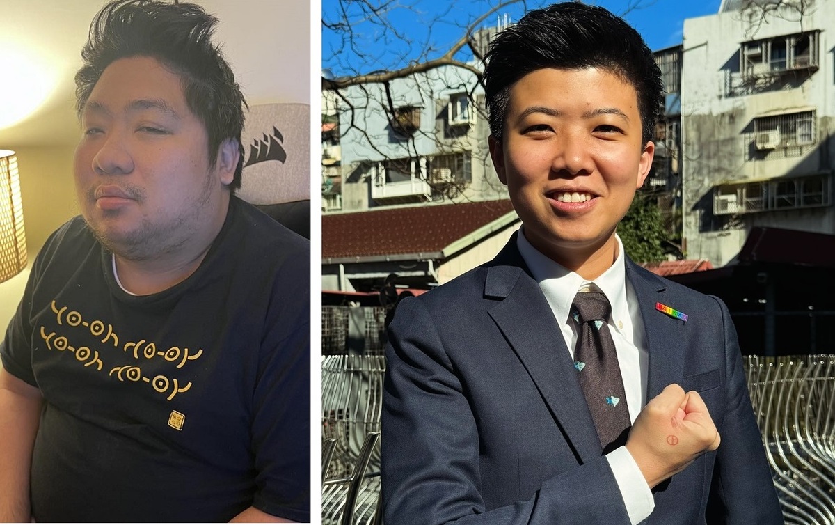 「統神」張嘉航（左圖）Call in台北市議員苗博雅（右圖）的直播節目，整整被電35分鐘後道歉，不到1天變臉。 圖：翻攝自臉書／新頭殼合成
