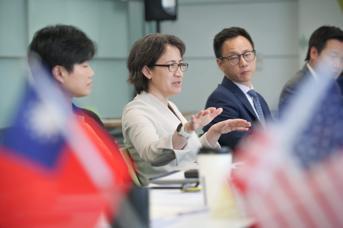 蕭美琴接見美國智庫2049計畫研究所訪問團。 圖：民進黨提供