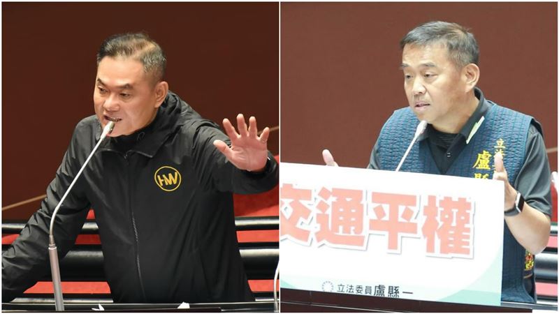 國民黨立委丁學忠（左）、盧縣一（右）。 圖：翻攝丁學忠、盧縣一臉書
