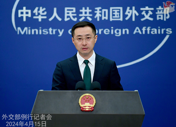 中國外交部發言人林劍表示，美國一段時間以來將網路攻擊問題政治化，不斷對中國進行污衊抹黑。 圖 : 翻攝自環球網