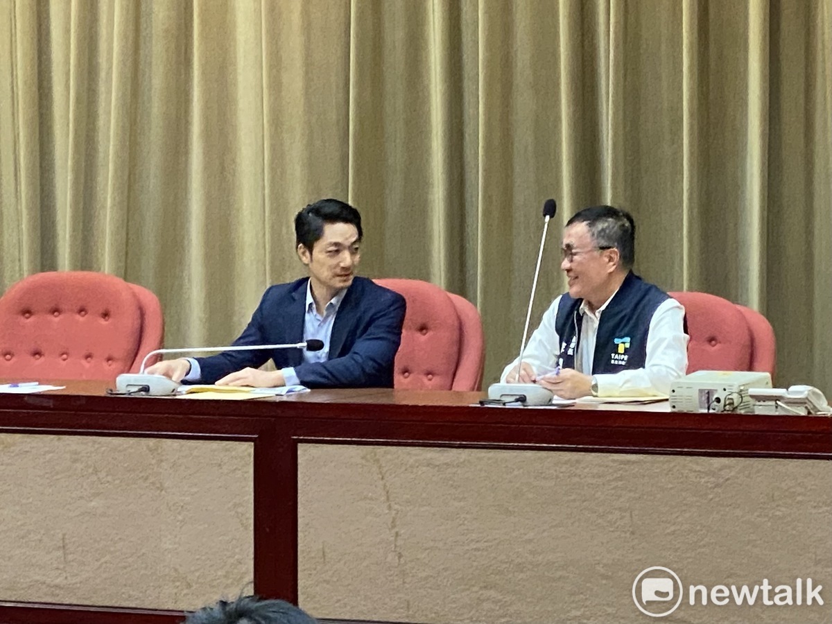 台北市長蔣萬安（左）、北市副市長李四川（右）。 圖：周煊惠 / 攝（資料照）