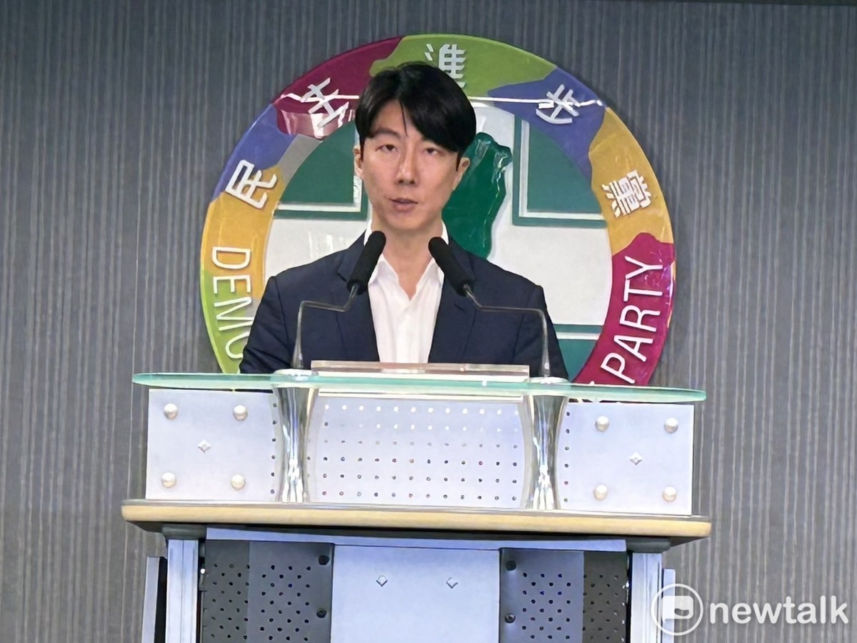 民進黨發言人吳崢。 圖：黃宣尹/攝